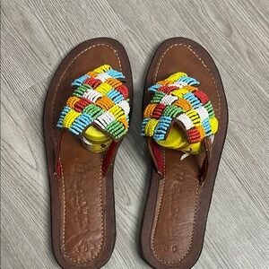 Colorful Beaded Women's Sandals